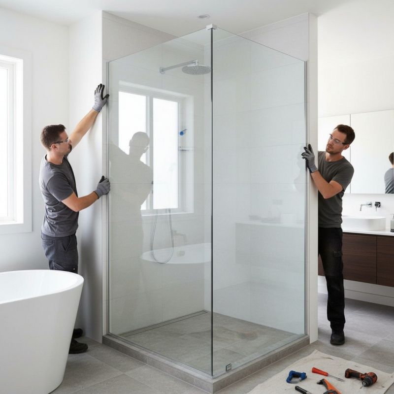 Shower Door Installation in Conroe, TX